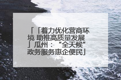 「着力优化营商环境 助推高质量发展」瓜州：“全天候”政务服务惠企便民