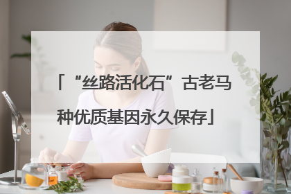 “丝路活化石”古老马种优质基因永久保存