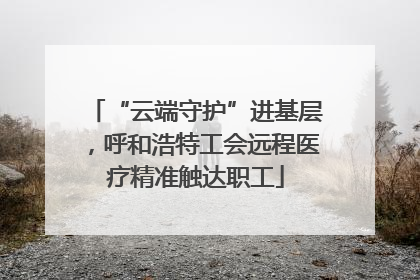“云端守护”进基层，呼和浩特工会远程医疗精准触达职工