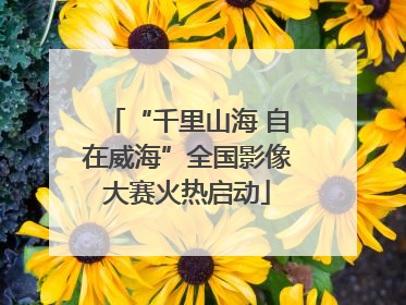 “千里山海 自在威海”全国影像大赛火热启动
