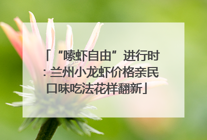 “嗦虾自由”进行时：兰州小龙虾价格亲民口味吃法花样翻新