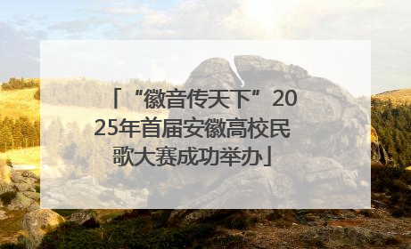 “徽音传天下”2025年首届安徽高校民歌大赛成功举办