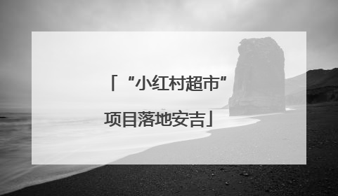 “小红村超市”项目落地安吉