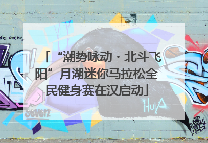 “潮势咏动・北斗飞阳”月湖迷你马拉松全民健身赛在汉启动