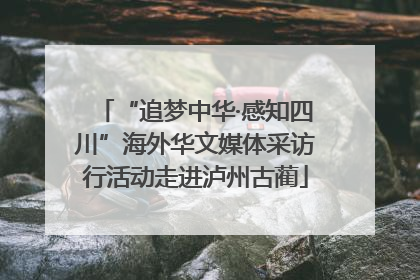 “追梦中华·感知四川”海外华文媒体采访行活动走进泸州古蔺