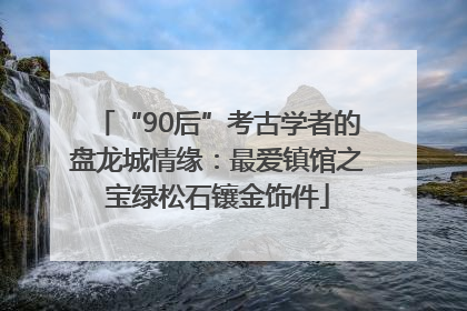 “90后”考古学者的盘龙城情缘：最爱镇馆之宝绿松石镶金饰件