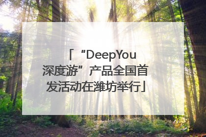 “DeepYou深度游”产品全国首发活动在潍坊举行