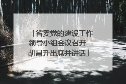 省委党的建设工作领导小组会议召开 胡昌升出席并讲话