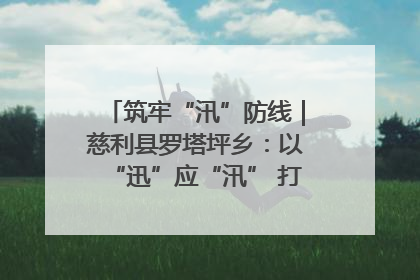 筑牢“汛”防线｜慈利县罗塔坪乡：以“迅”应“汛” 打赢暴雨防御战