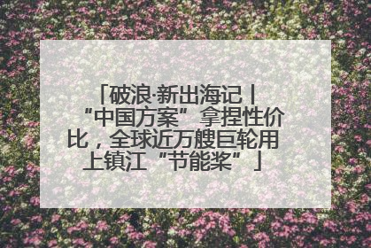 破浪·新出海记丨 “中国方案”拿捏性价比，全球近万艘巨轮用上镇江“节能桨”