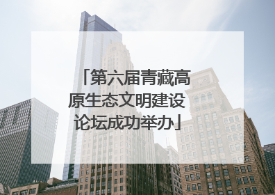 第六届青藏高原生态文明建设论坛成功举办