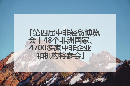 第四届中非经贸博览会丨48个非洲国家、4700多家中非企业和机构将参会