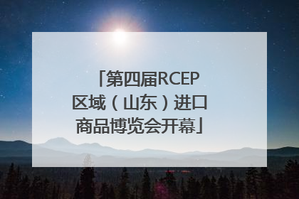 第四届RCEP区域（山东）进口商品博览会开幕