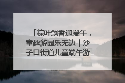 粽叶飘香迎端午，童趣游园乐无边｜沙子口街道儿童端午游园活动圆满落幕