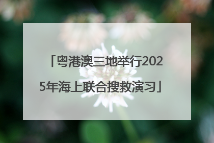 粤港澳三地举行2025年海上联合搜救演习