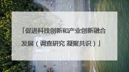 促进科技创新和产业创新融合发展（调查研究 凝聚共识）