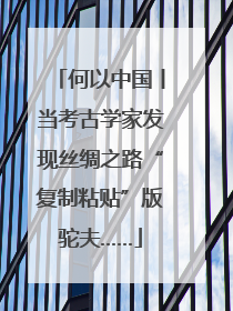 何以中国丨当考古学家发现丝绸之路“复制粘贴”版驼夫……