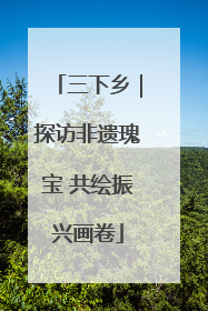三下乡｜探访非遗瑰宝 共绘振兴画卷