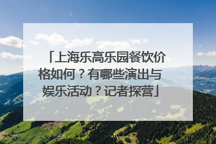 上海乐高乐园餐饮价格如何？有哪些演出与娱乐活动？记者探营