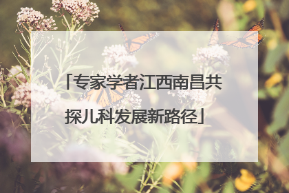 专家学者江西南昌共探儿科发展新路径