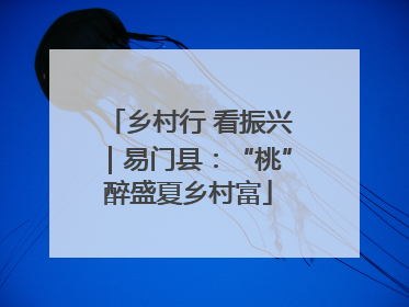 乡村行 看振兴｜易门县：“桃”醉盛夏乡村富