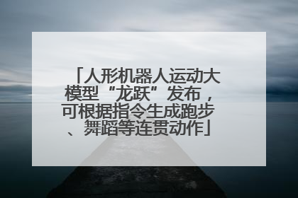 人形机器人运动大模型“龙跃”发布，可根据指令生成跑步、舞蹈等连贯动作