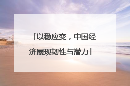 以稳应变,中国经济展现韧性与潜力