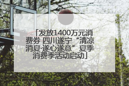 发放1400万元消费券 四川遂宁“清凉消夏·遂心遂意”夏季消费季活动启动