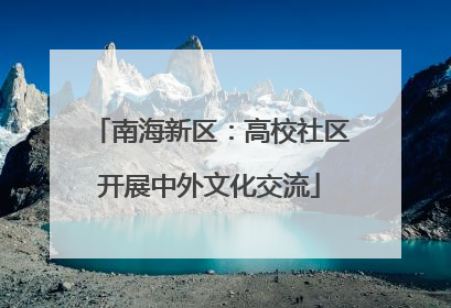南海新区：高校社区开展中外文化交流