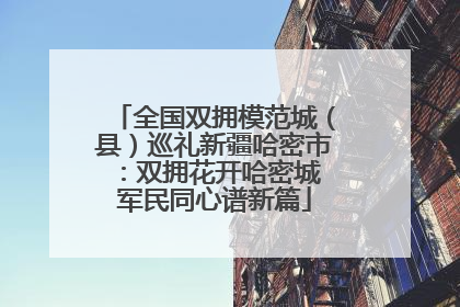全国双拥模范城（县）巡礼新疆哈密市：双拥花开哈密城 军民同心谱新篇