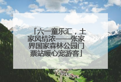 六一童乐汇，土家风情浓——张家界国家森林公园门票站暖心宠游客