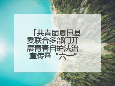 共青团夏邑县委联合多部门开展青春自护法治宣传暨“六一”主题日活动