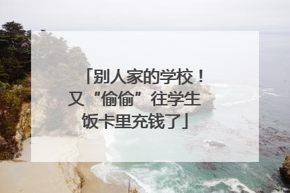 别人家的学校！又“偷偷”往学生饭卡里充钱了