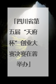 四川省第五届“天府杯”创业大赛决赛在蓉举办