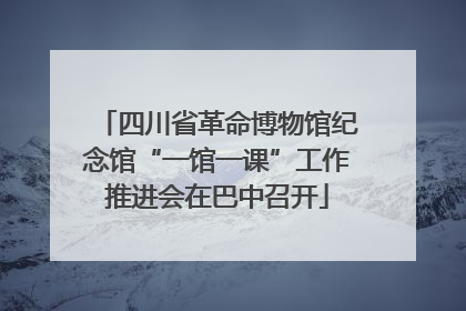 四川省革命博物馆纪念馆“一馆一课”工作推进会在巴中召开