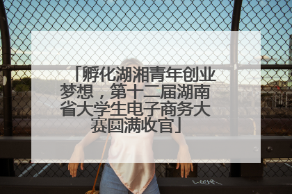 孵化湖湘青年创业梦想，第十二届湖南省大学生电子商务大赛圆满收官