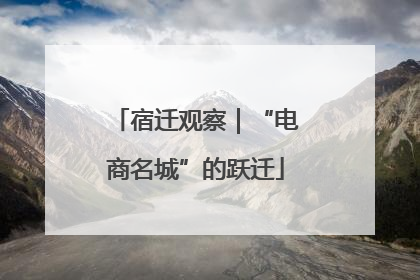 宿迁观察｜“电商名城”的跃迁