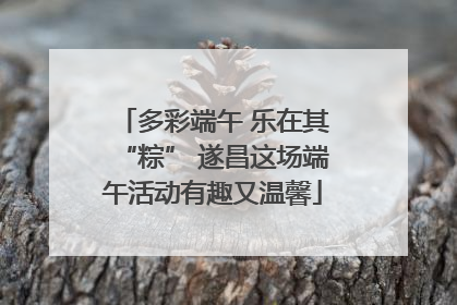 多彩端午 乐在其“粽” 遂昌这场端午活动有趣又温馨