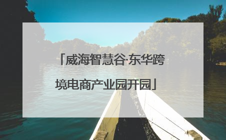 威海智慧谷·东华跨境电商产业园开园