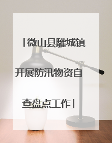 微山县驩城镇开展防汛物资自查盘点工作