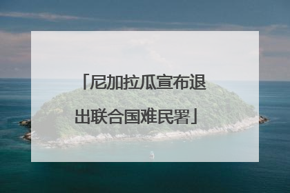 尼加拉瓜宣布退出联合国难民署