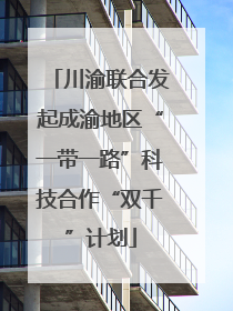 川渝联合发起成渝地区“一带一路”科技合作“双千”计划