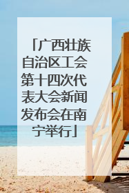 广西壮族自治区工会第十四次代表大会新闻发布会在南宁举行
