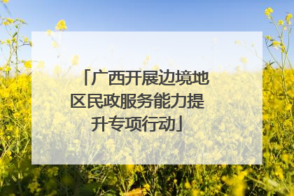 广西开展边境地区民政服务能力提升专项行动