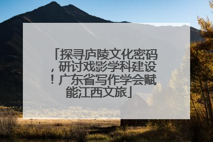 探寻庐陵文化密码，研讨戏影学科建设！广东省写作学会赋能江西文旅