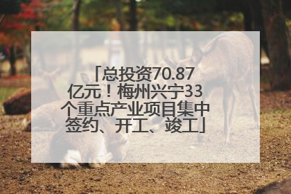 总投资70.87亿元！梅州兴宁33个重点产业项目集中签约、开工、竣工