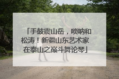 手鼓震山岳，唢呐和松涛！新疆山东艺术家在泰山之巅斗舞论琴