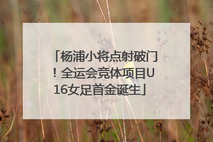 杨浦小将点射破门！全运会竞体项目U16女足首金诞生