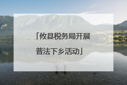 攸县税务局开展普法下乡活动