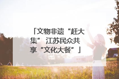 文物非遗“赶大集” 江苏民众共享“文化大餐”